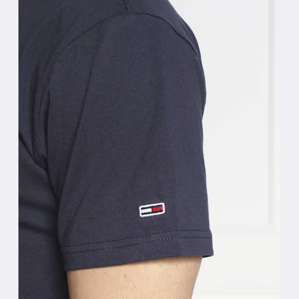 Футболка стандартного кроя с линейной грудью Tommy Hilfiger, синий — фото 4