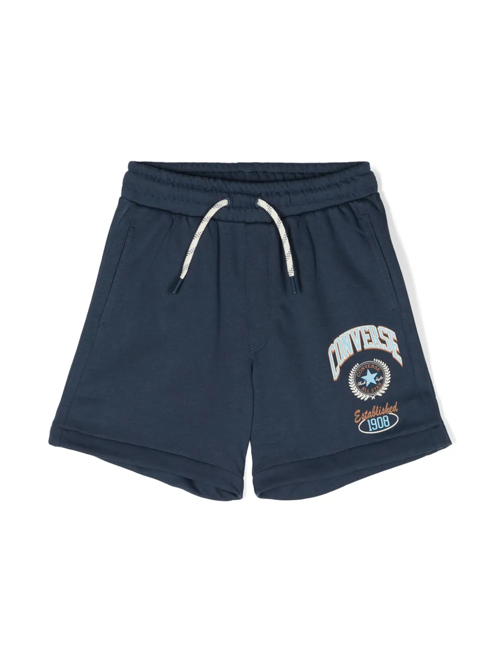 

Спортивные шорты из джерси с логотипом Converse Kids, синий