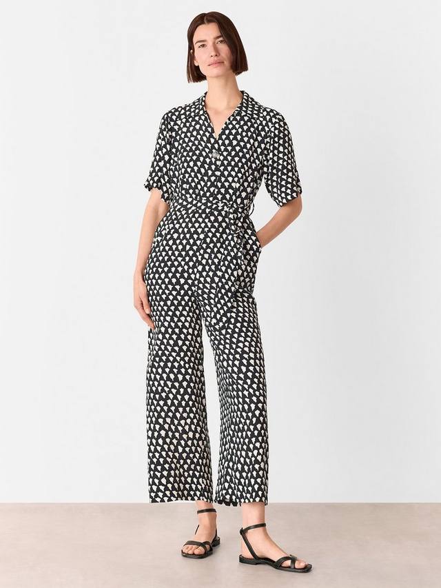 

Кроп-комбинезон с абстрактным треугольным принтом Whistles, Black/Multi