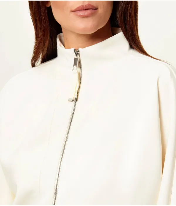 Куртка Эбейя cropped fit Boss, экрю — фото 4