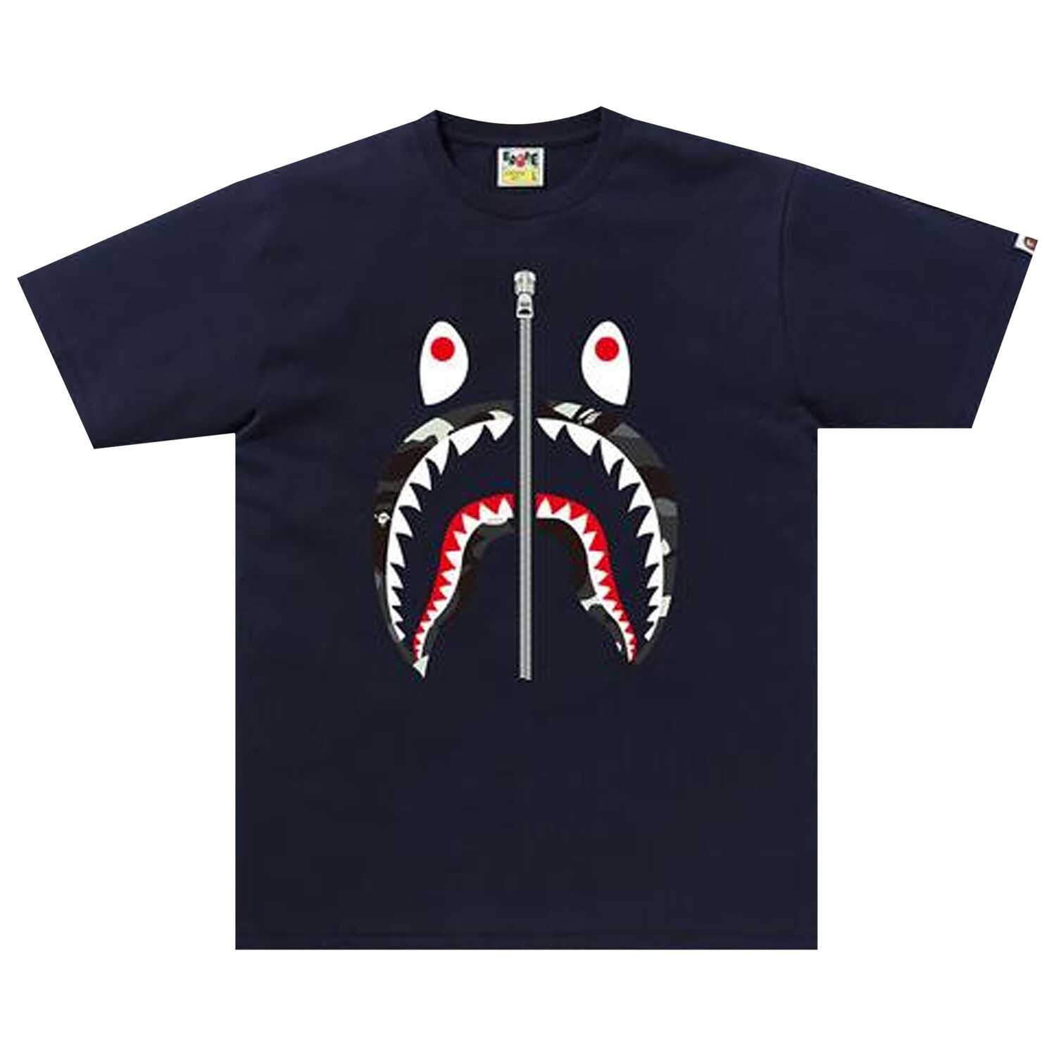 

Футболка BAPE City Camo Shark, темно-синяя, Синий, Футболка BAPE City Camo Shark, темно-синяя