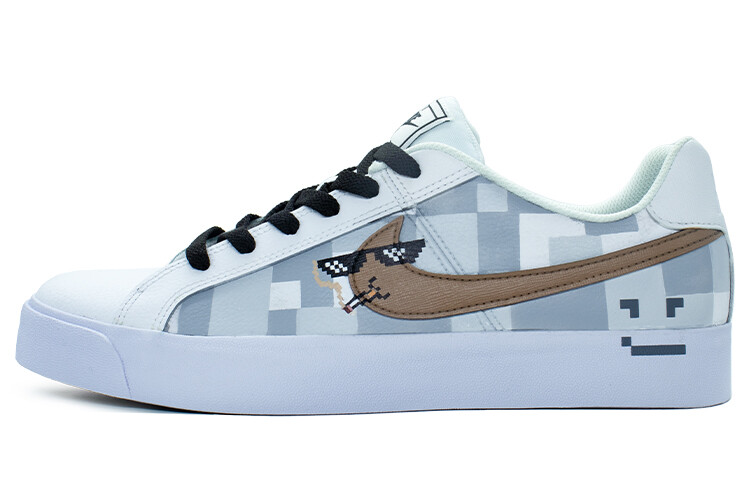 

Кроссовки Nike Court Royale Skateboarding Shoes Unisex Low-top White/gray, светло-серый