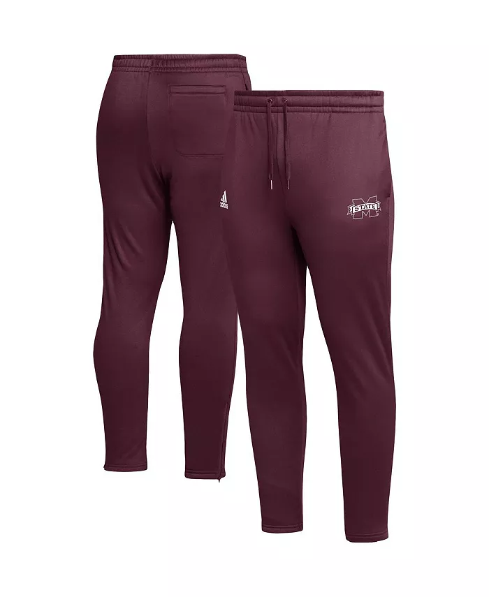 

Мужские бордовые брюки Mississippi State Bulldogs AEROREADY с зауженным кроем adidas