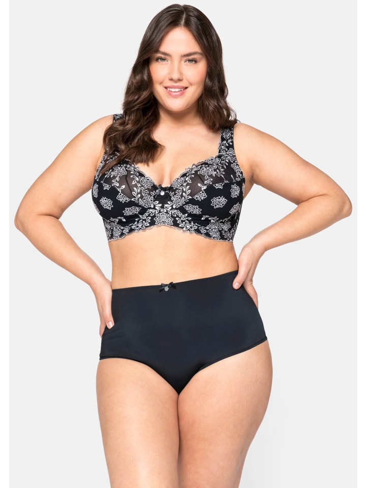 

Бюстгальтер на косточках sheego, черный