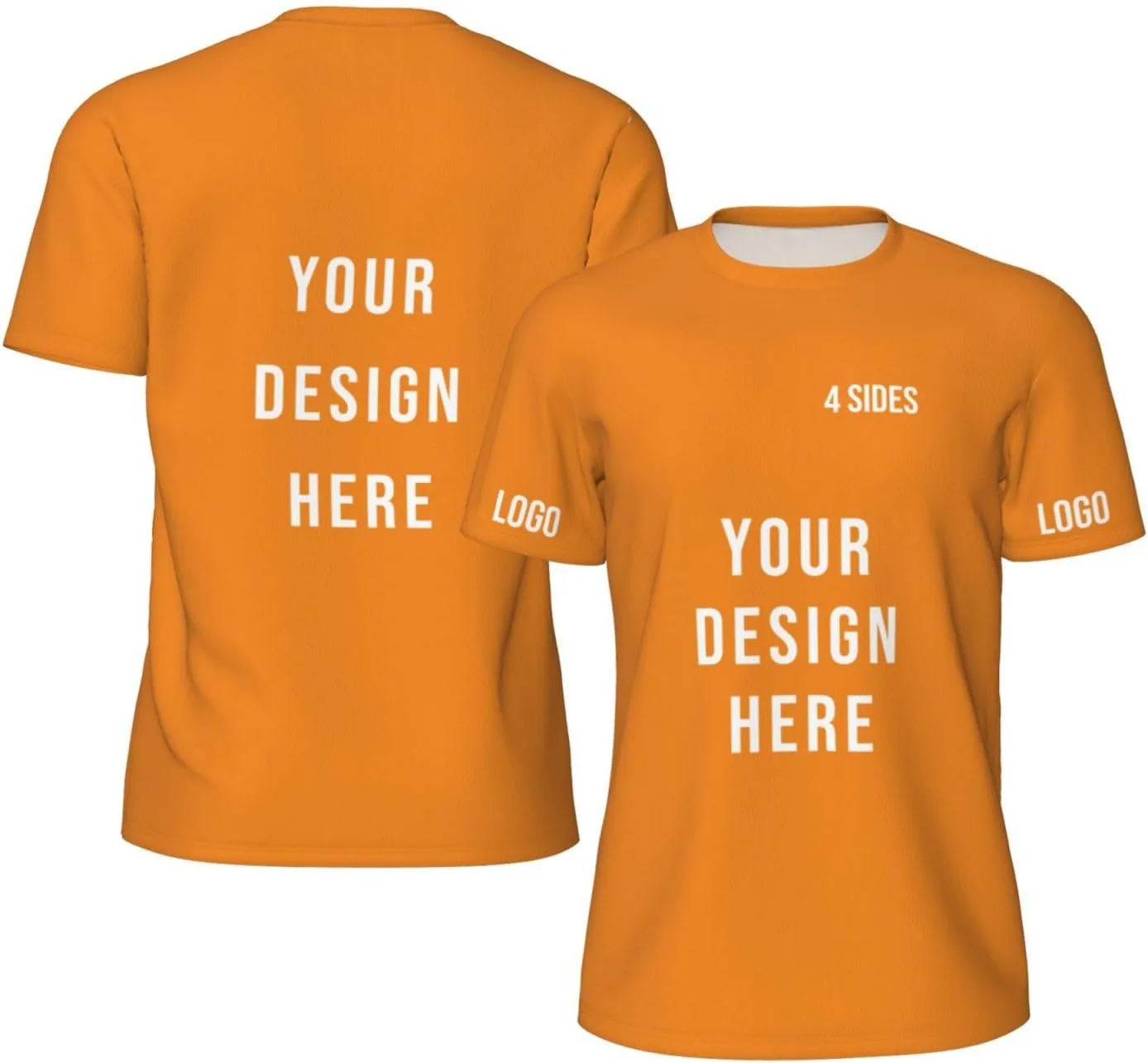 

Футболка Custom с логотипом и текстом на 4 сторонах