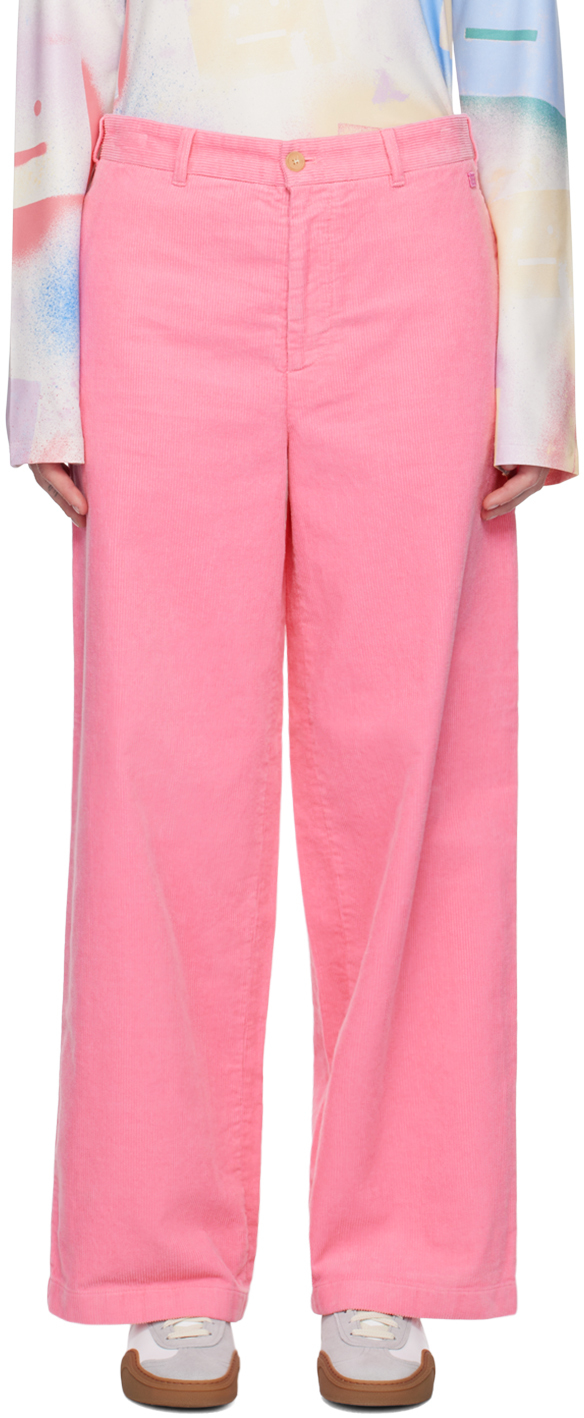 

Розовые вельветовые брюки Acne Studios