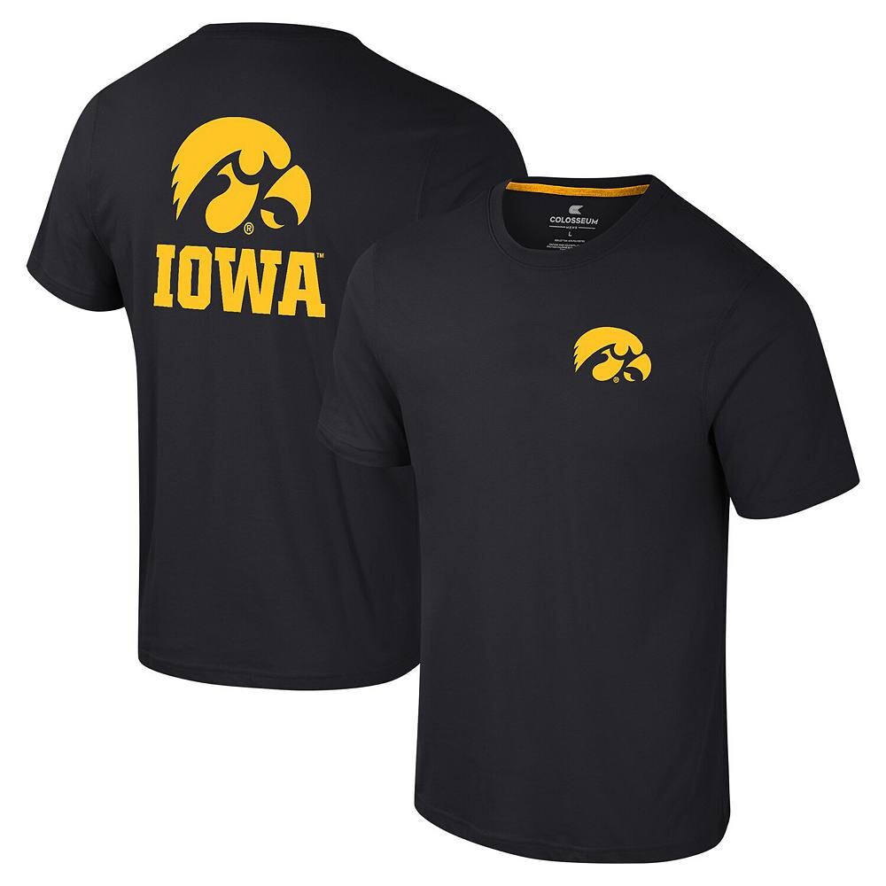 

Мужская черная футболка с логотипом Colosseum Iowa Hawkeyes 2-Hit Active Blend, цвет Iwa Black