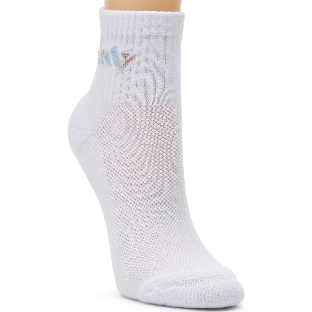 Детский набор из 6 мягких носков с графическим рисунком Adidas, Floral Assorted — фото 4