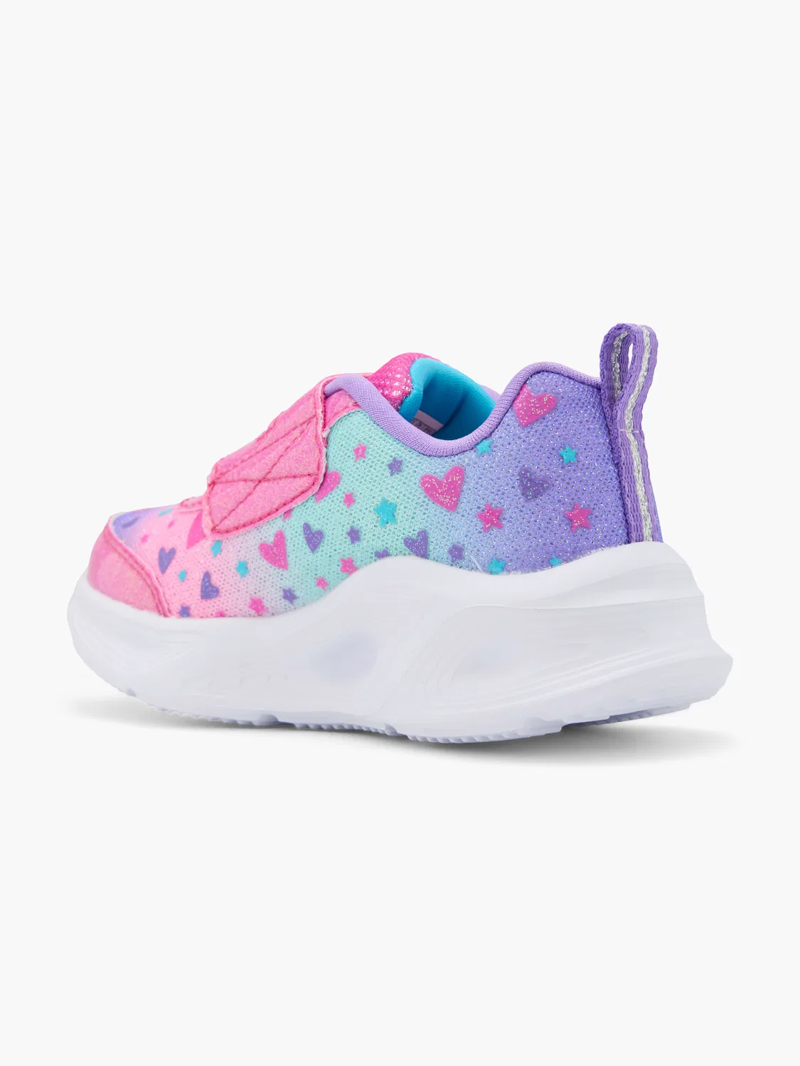 Детские кроссовки со светодиодами Skechers WAVE GLOW, розовый — фото 3