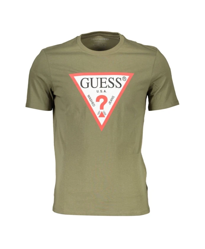 

Тонкая мужская футболка из органического хлопка Guess, зеленый