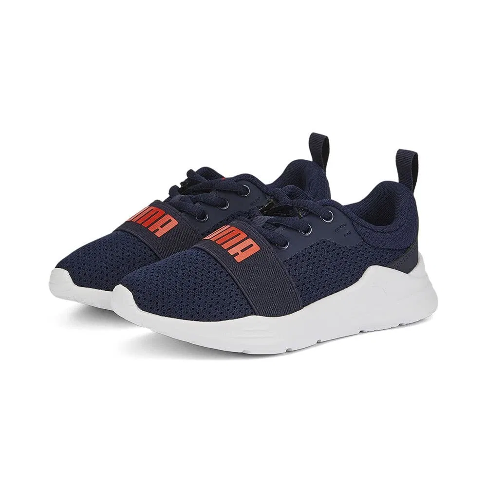 Детские кроссовки для мальчиков с сетчатым верхом PUMA Wired Run Ps, Caban