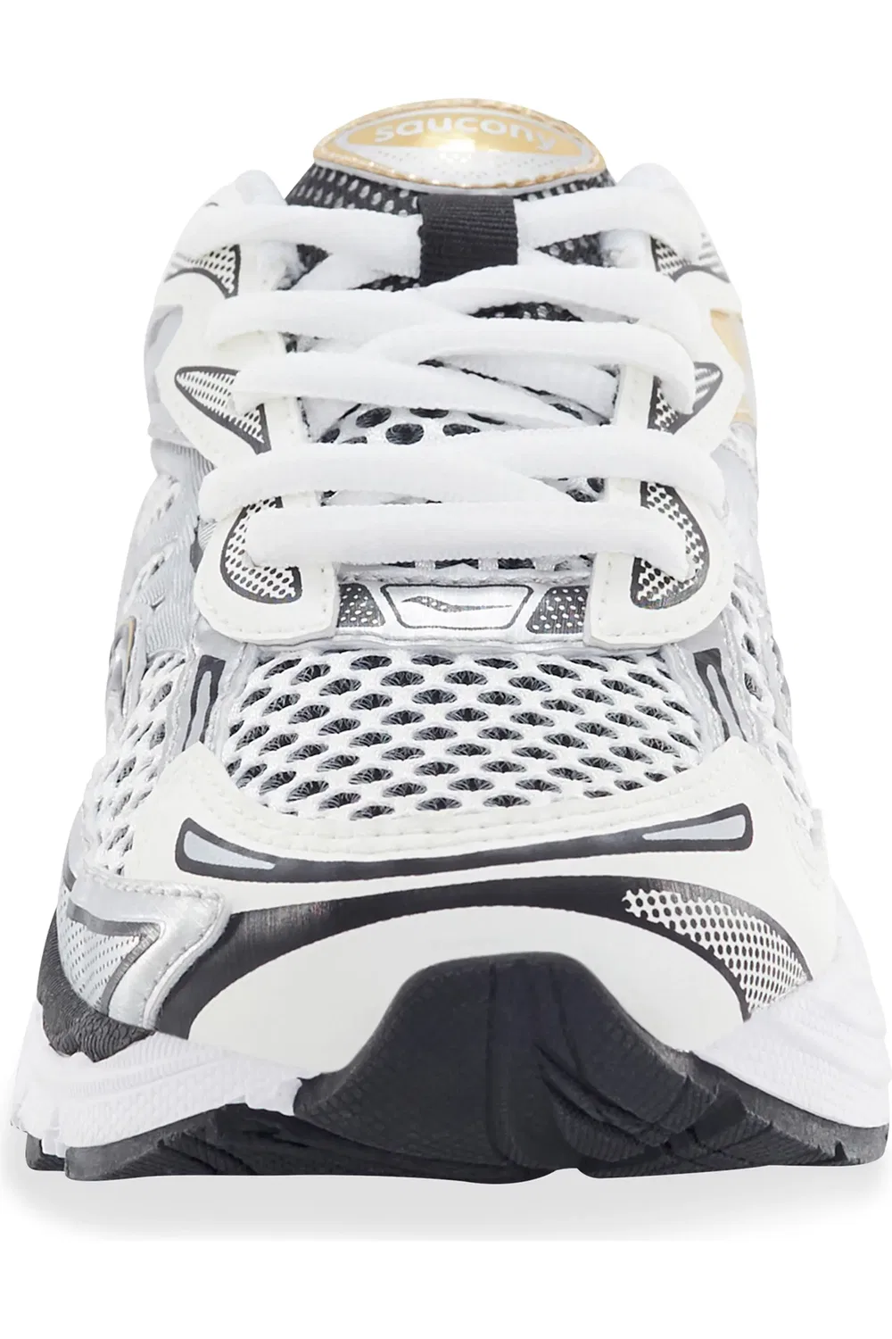 Кроссовки детские с сетчатым верхом ProGrid Omni 9 Saucony, Silver/Gold — фото 4