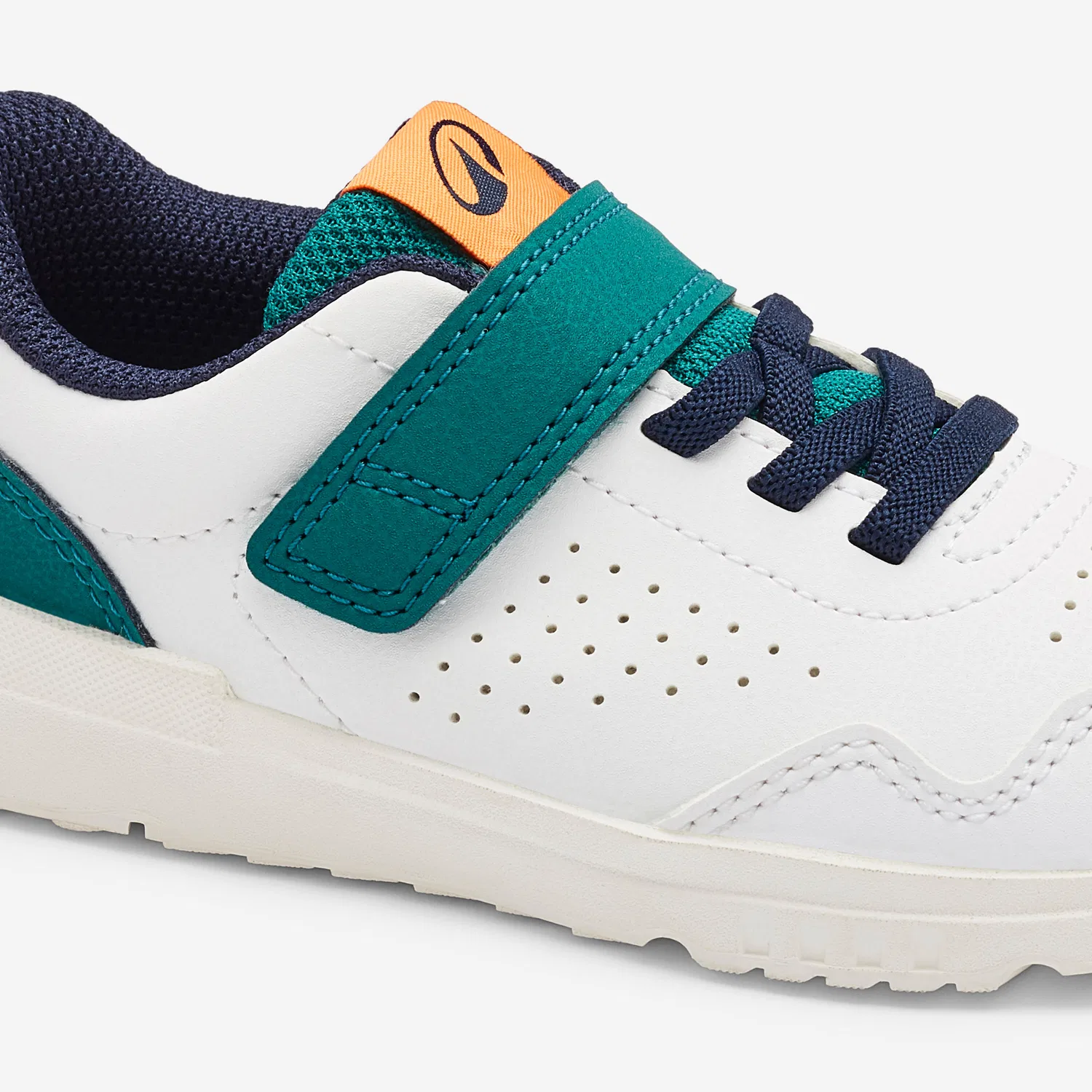 Детские кроссовки с широким носком Stepper Daily Decathlon, Ultraweiß — фото 3