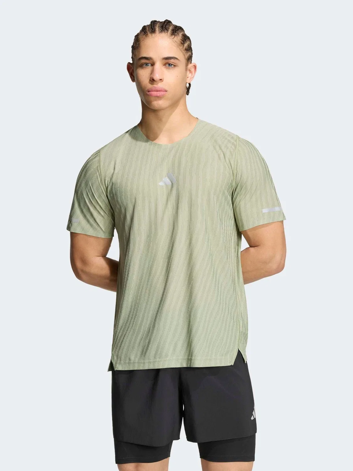 Футболка Climacool+ Engineered Adidas, зеленый