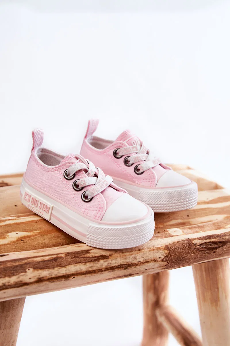 Детские кеды на резинках Big Star, Pink