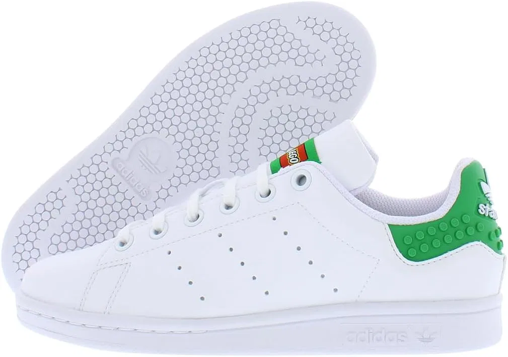 Детские кроссовки для мальчиков Stan Smith Cf adidas, White/Green-White