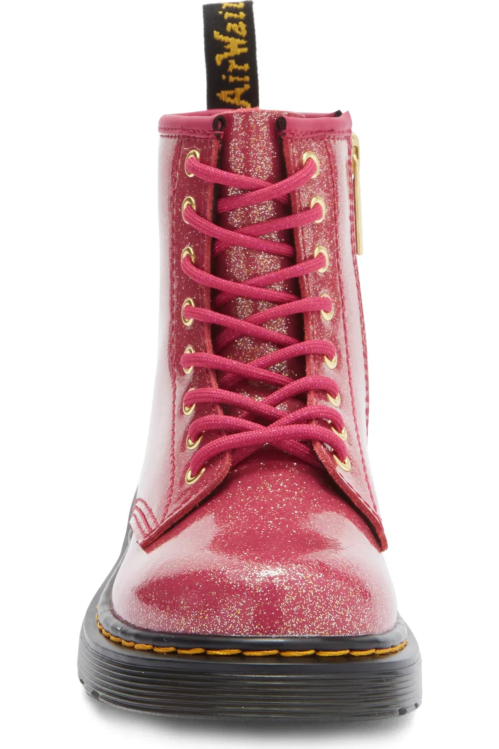 Детские ботинки Dr. Martens 1460, с блестками Nebula Glitter, Fuchsia Si — фото 4