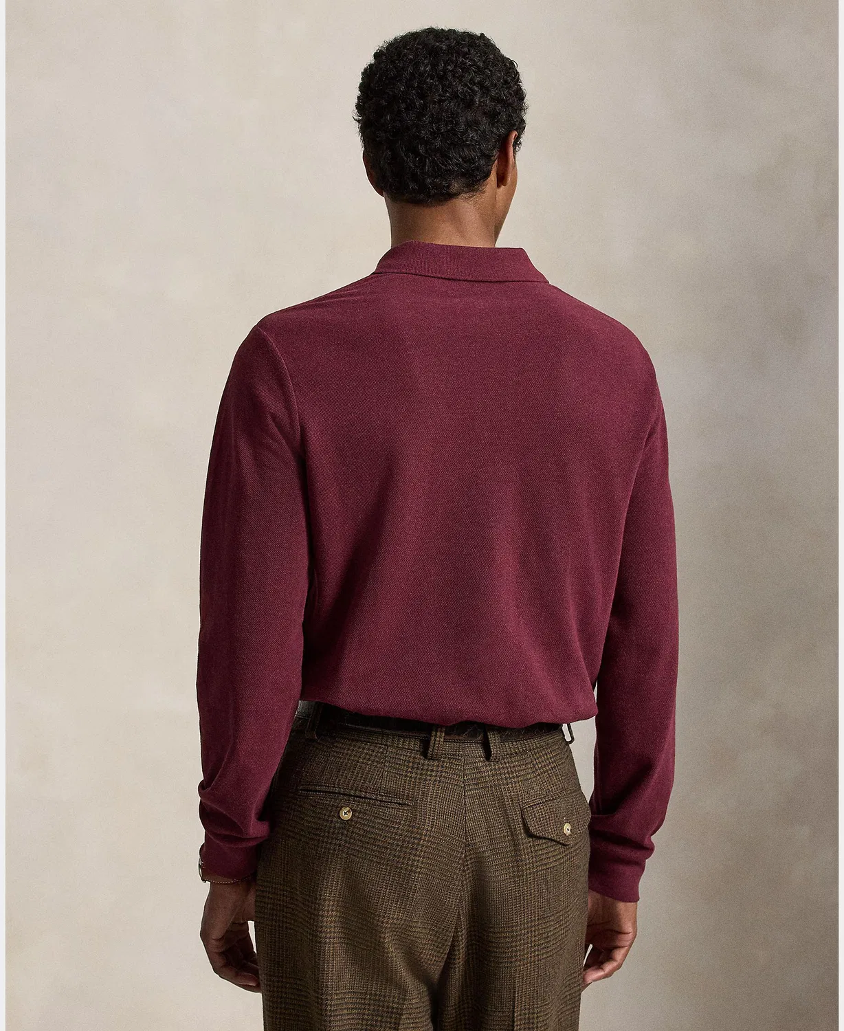 Рубашка с длинным рукавом, Polo Piqué Fit, Polo Ralph Lauren, гранатовый — фото 2