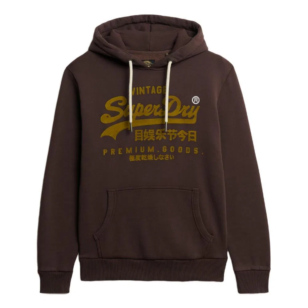 Мужской свитшот с капюшоном VL Tonal Relaxed Superdry, Kupferbraun — фото 3