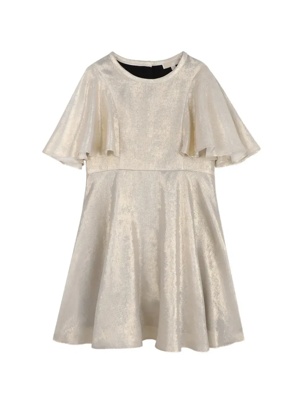 Платье с расклешенными рукавами Michael Kors Kids, золотой