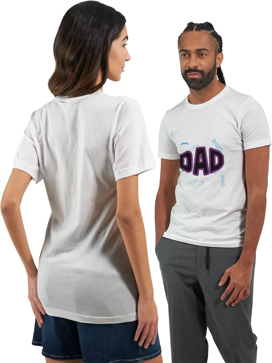 Хлопковая футболка с круглым вырезом Regular Fit, Purple — фото 2