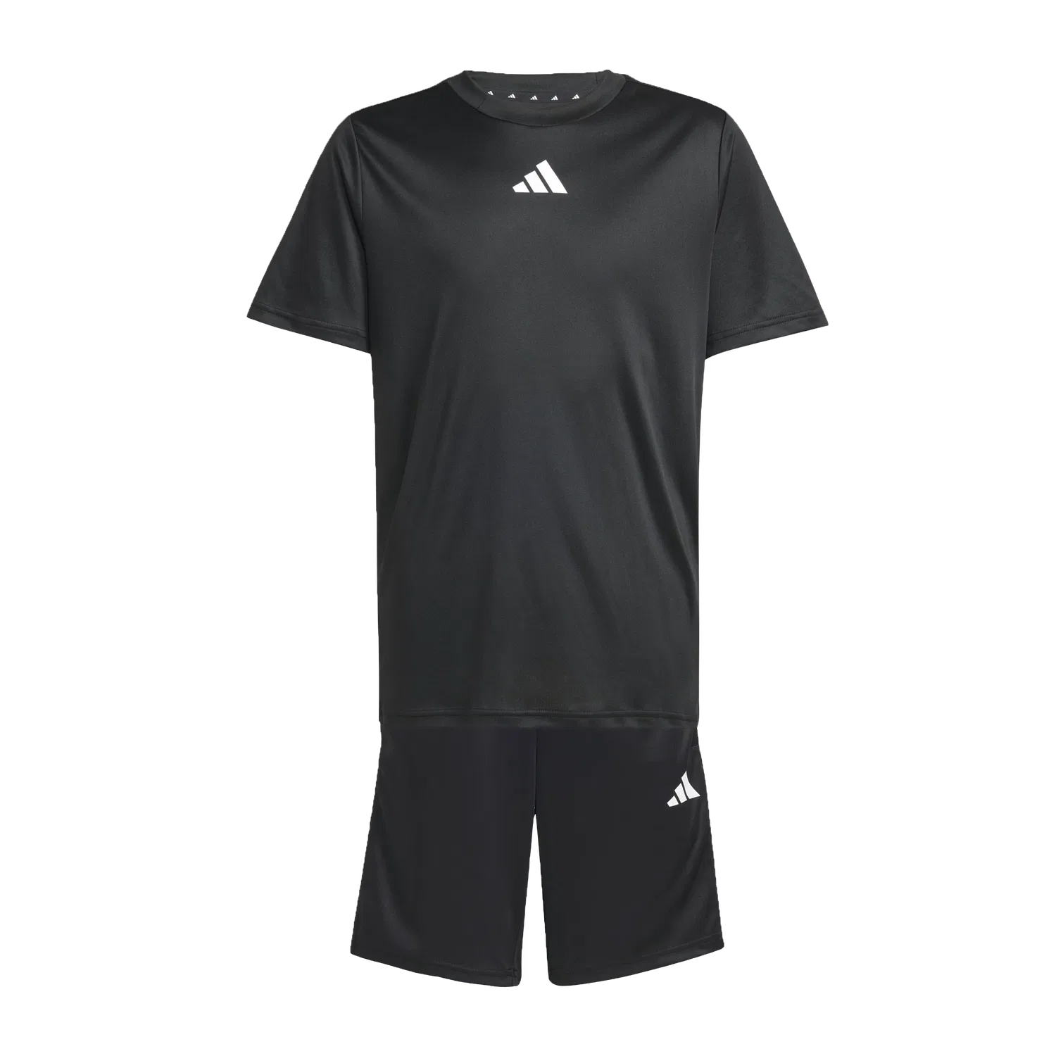 Детский спортивный костюм с коротким рукавом Adidas, черный
