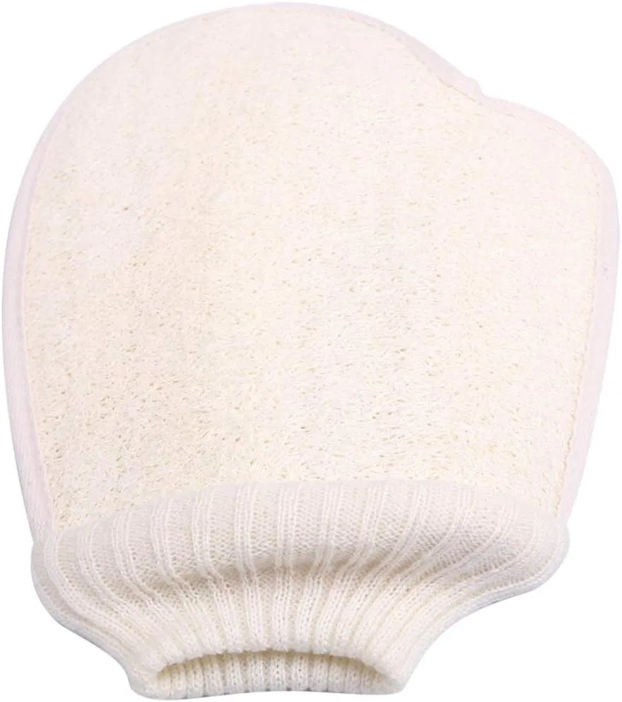 Эксфолиирующие перчатки для ванны, махровая ткань, White Generic — фото 3