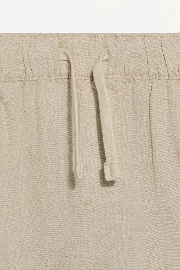 Детские шорты для мальчиков из льна cargo Lefties, Sand Color — фото 3