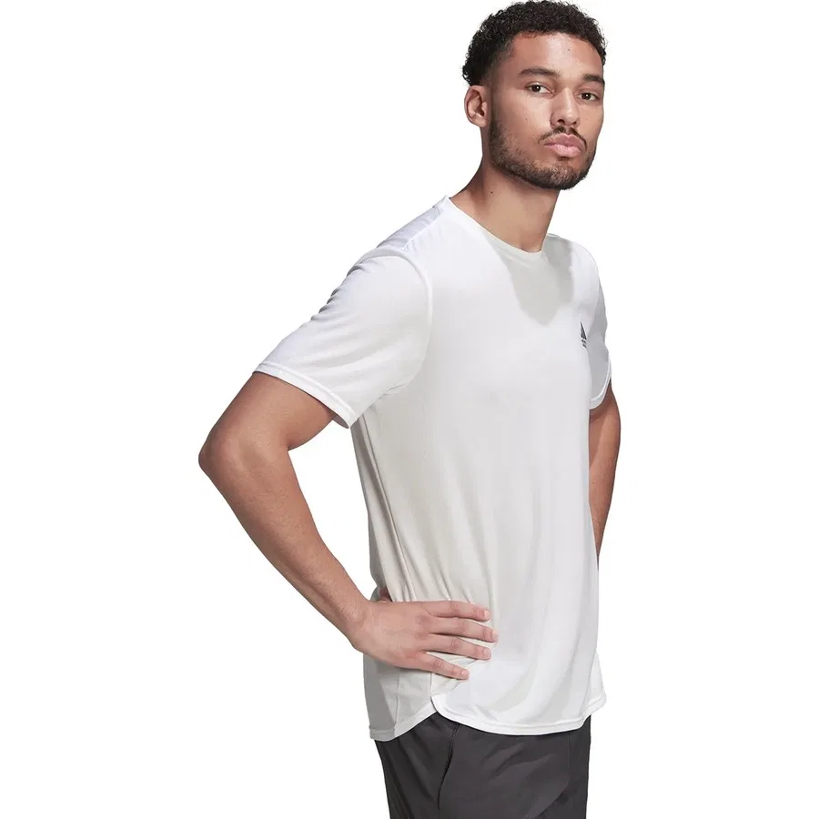Футболка спортивная с длинным рукавом AEROREADY Designed for Movement Tee adidas, Белый — фото 3