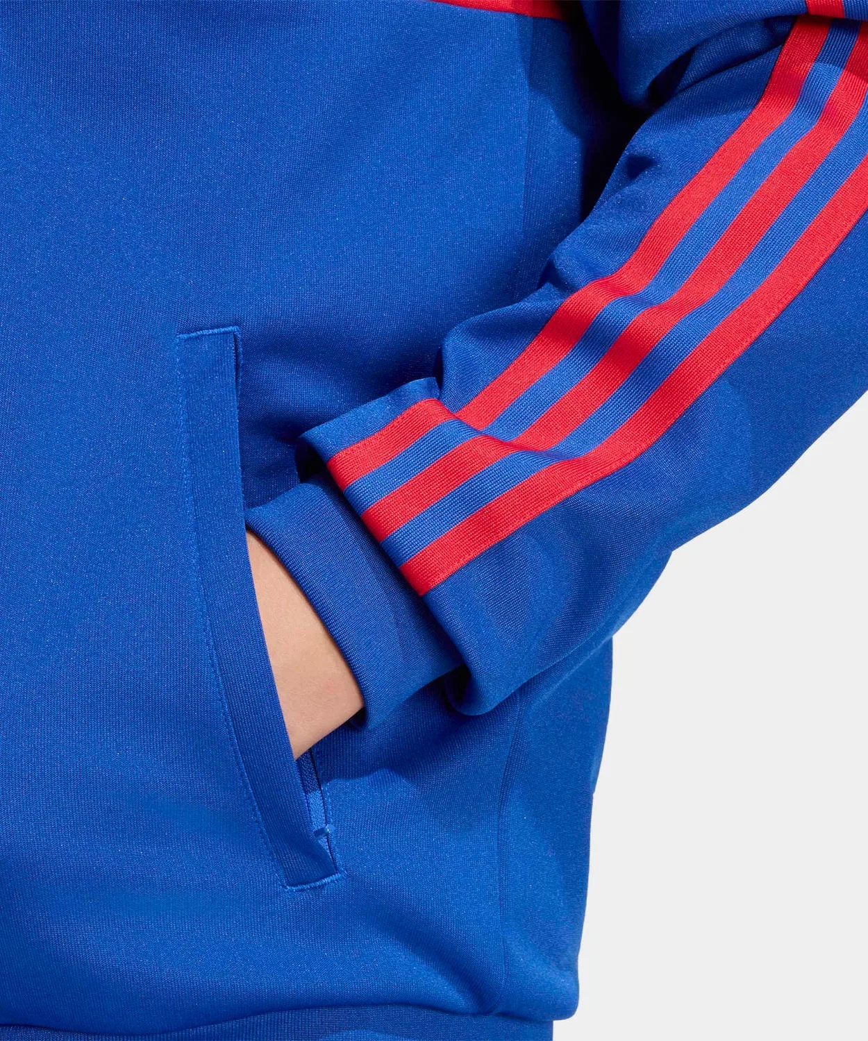 Мужской трек-топ с воротником-воронкой Manchester United Originals Adidas, Blue — фото 4
