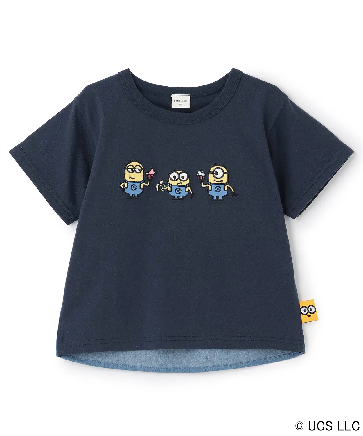 Детская футболка с принтом Minions Бренд petit main, Navy