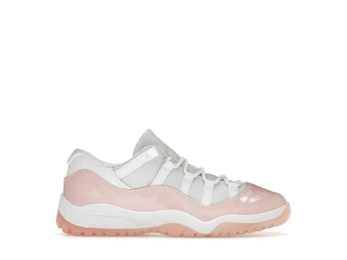 Детские кроссовки для мальчиков с длинным рукавом Jordan 11 Retro Low Jordan, White/Legend Pink