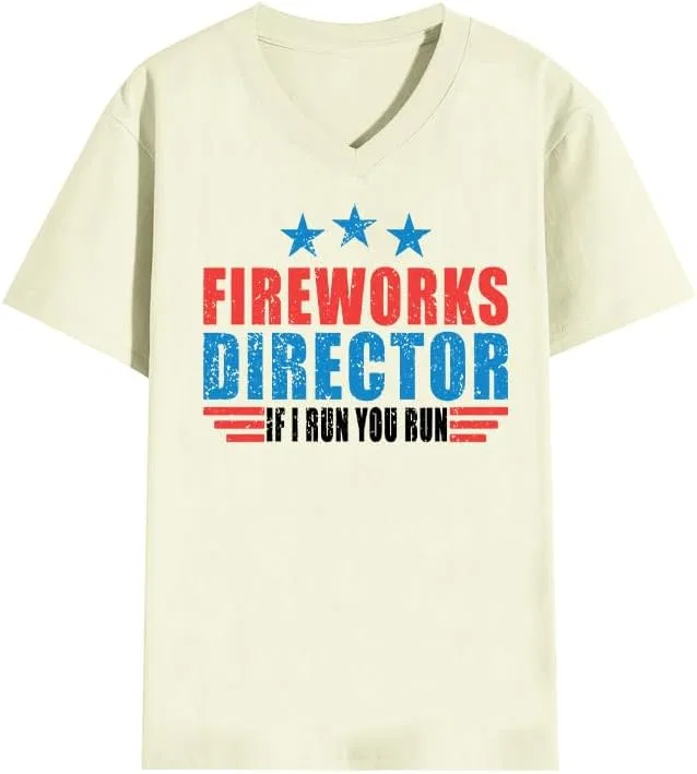 Футболка с принтом Fireworks Director If I Run You Run, Creamy Yellow-1