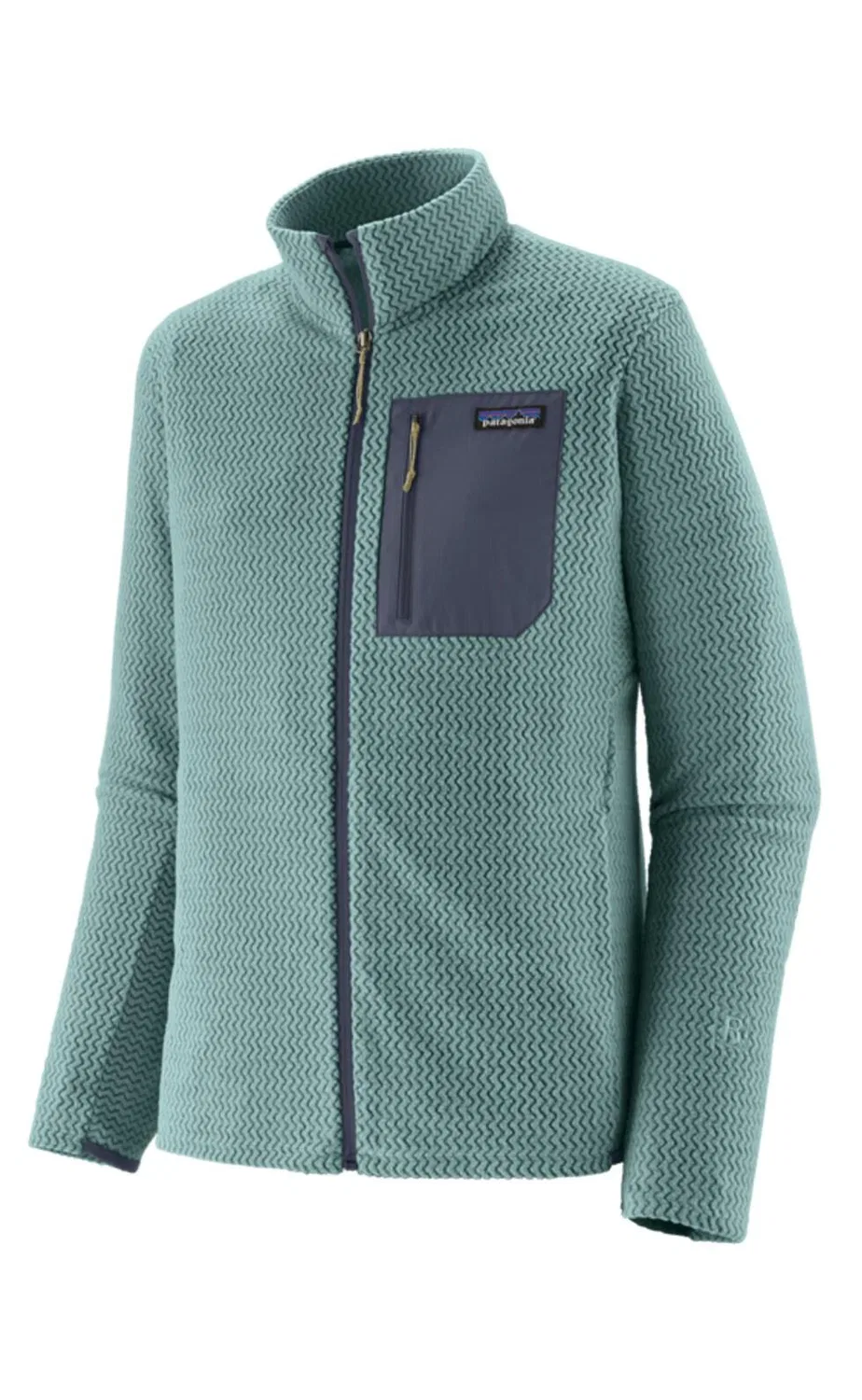 Мужское функциональное флисовое худи Patagonia R1 Air, Blue Sage