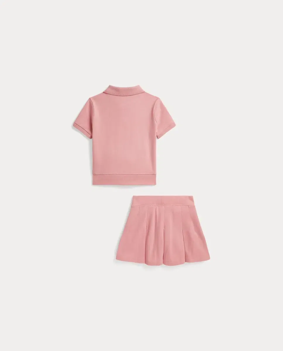 Детский комплект для девочки хлопковый Polo Ralph Lauren, Роза — фото 2