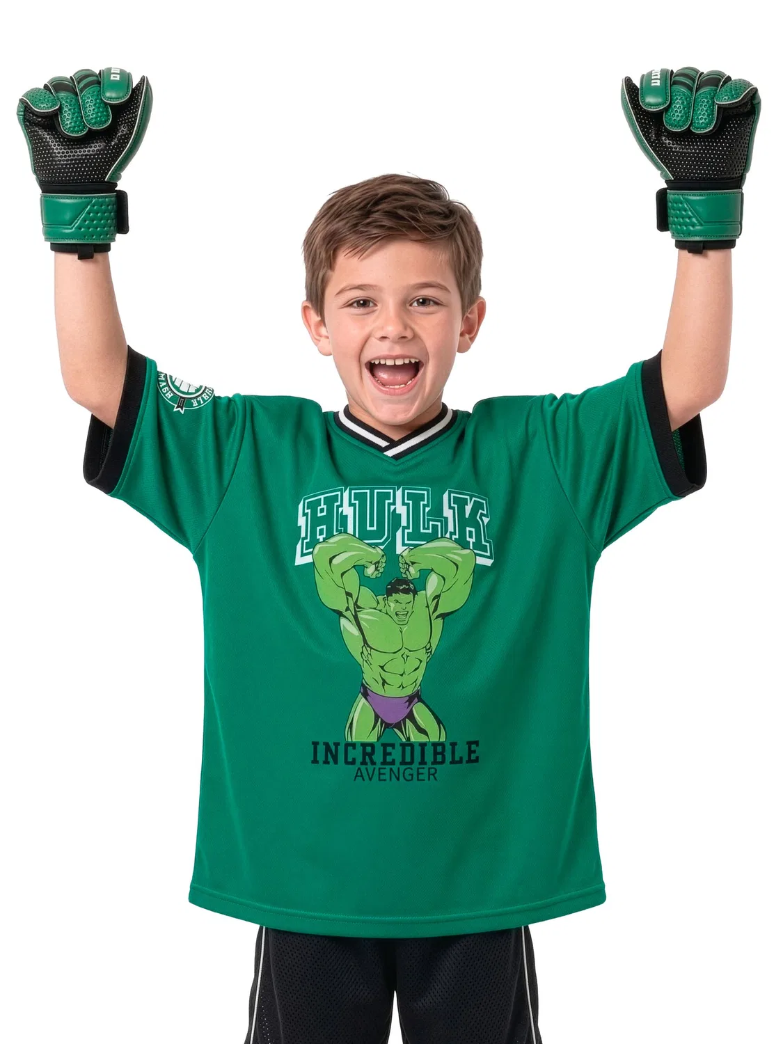 Футболка футбольная Marvel Incredible Hulk Character, зеленый — фото 4