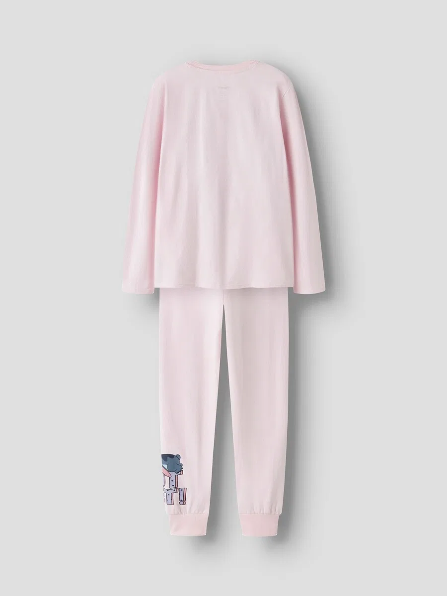 Пижама NAME IT 'NKFANDA STITCH' в розовом и светло-розовом цветах — фото 3
