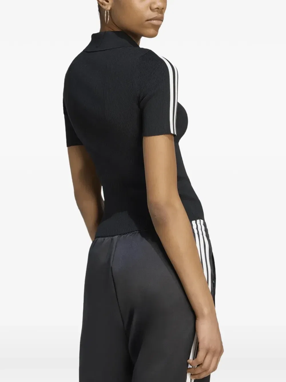 Футболка Cali в рубчик Adidas, черный — фото 2