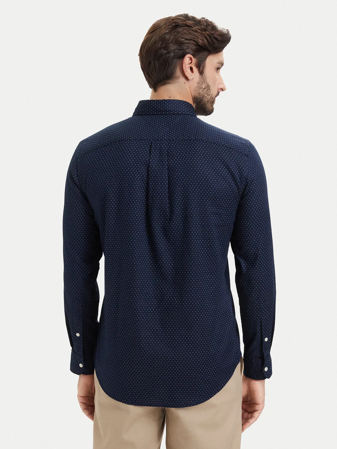 Мужская рубашка стандартного кроя Poplin Tommy Hilfiger, темно-синий — фото 3