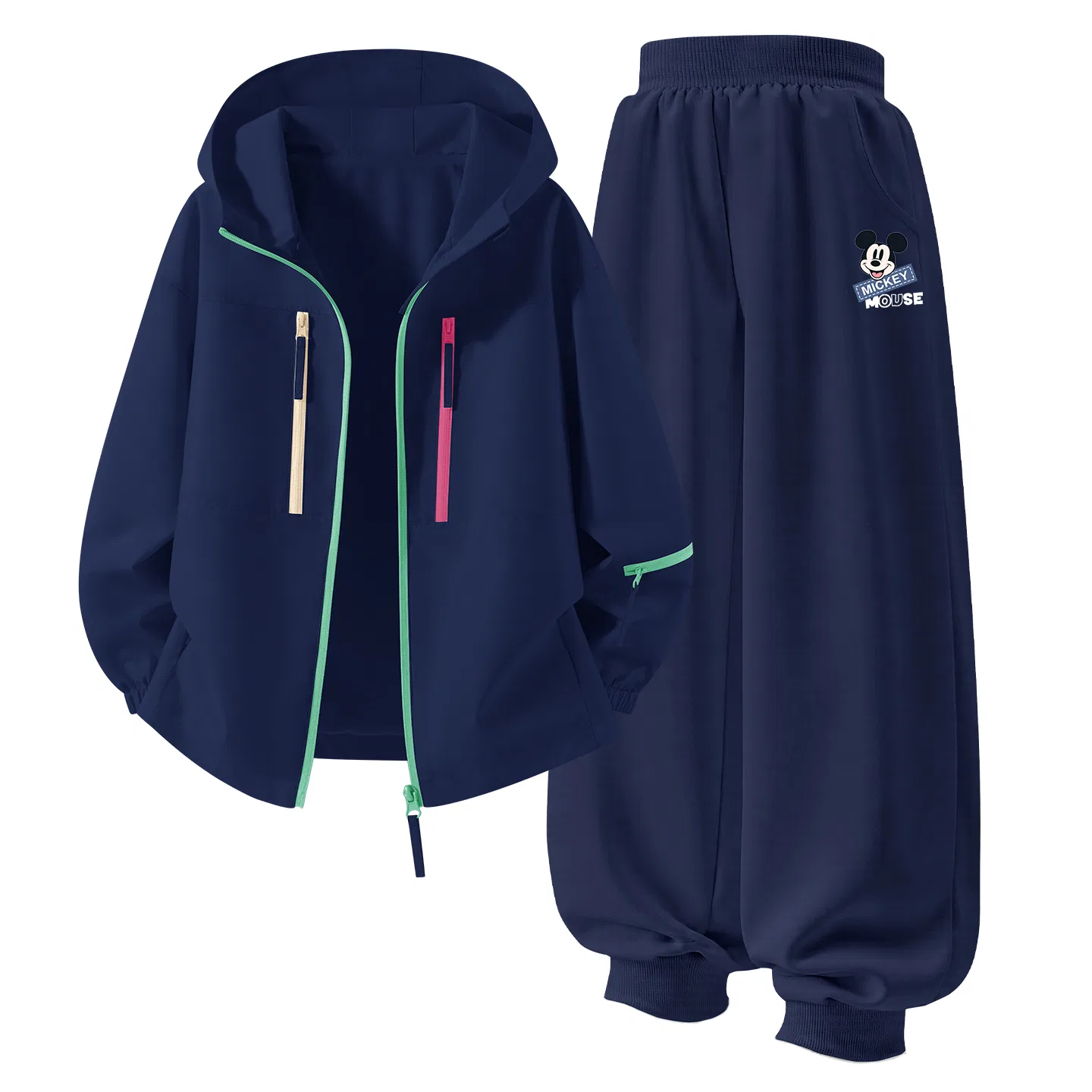 Детский спортивный комплект с капюшоном и принтом Mickey K Navy Blue Disney — фото 4