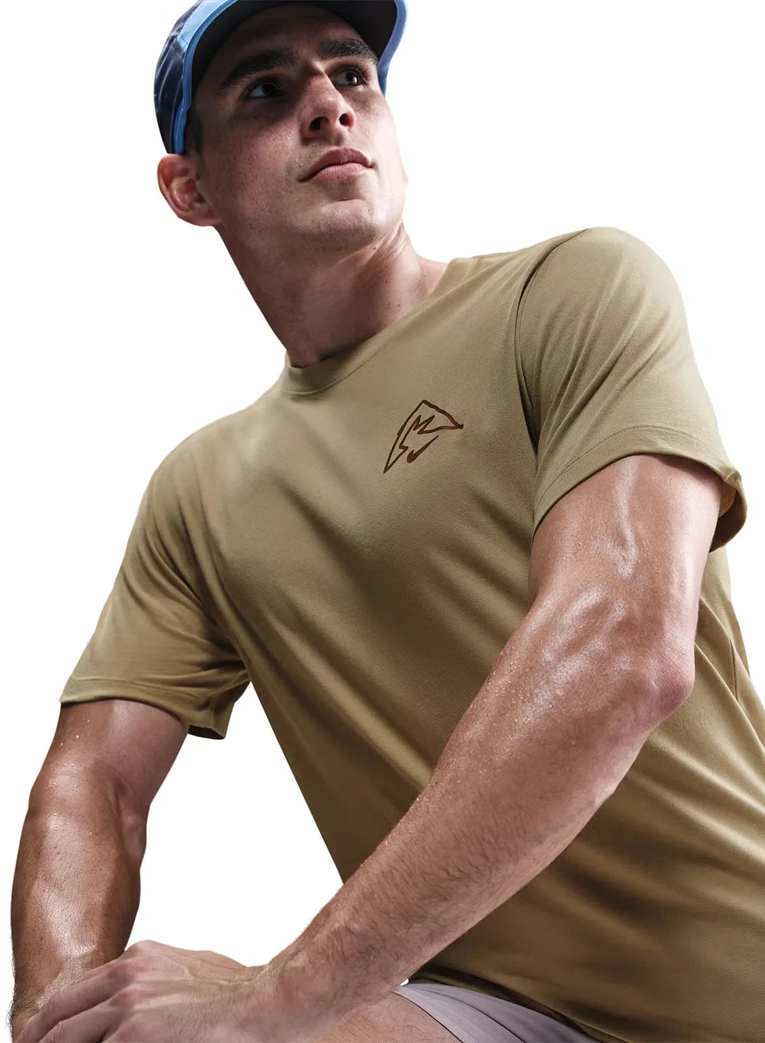 Футболка с принтом Dri-Fit western states Nike, бежевый — фото 3