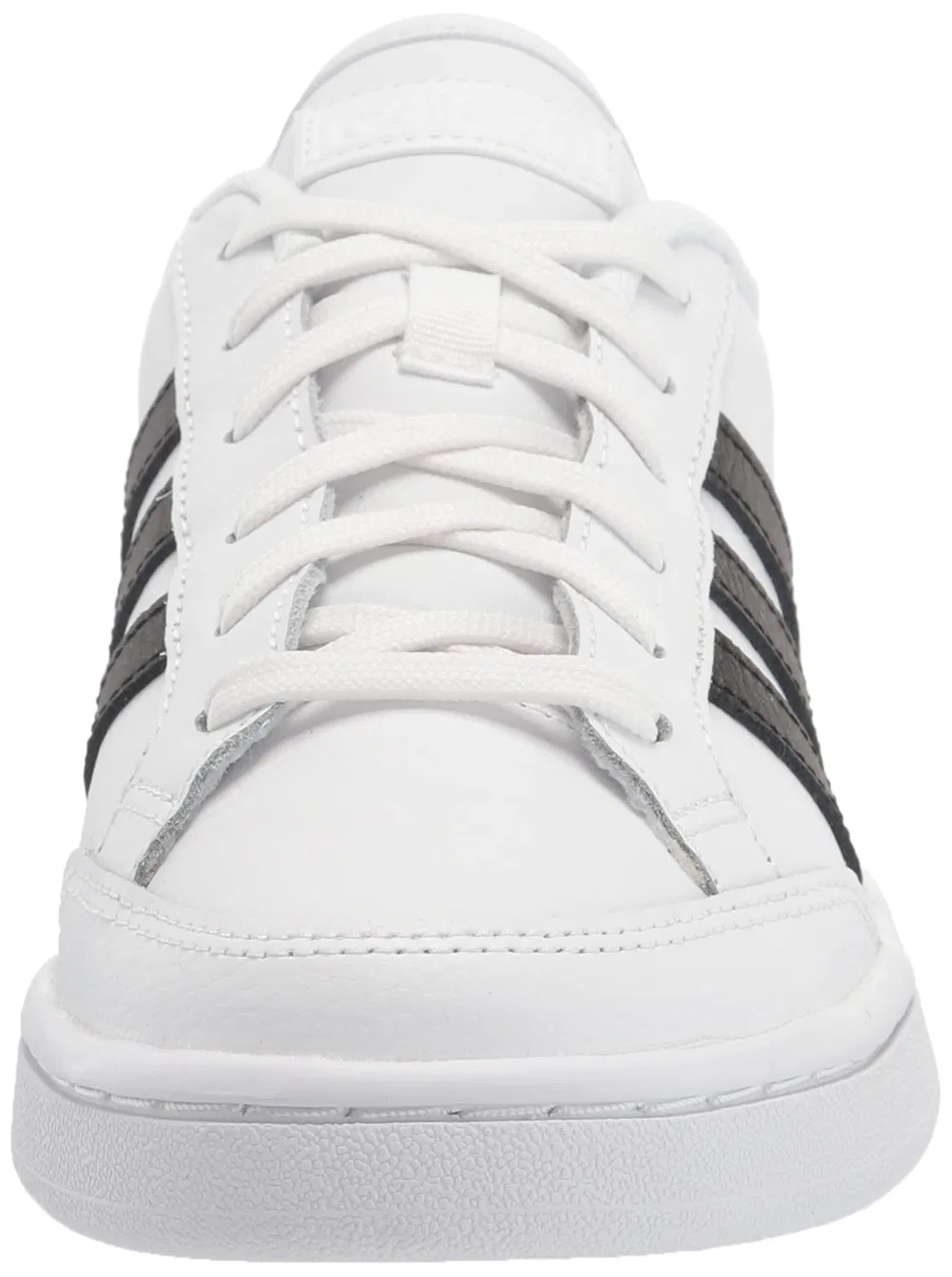 Детские кроссовки для мальчиков с классическим стилем Grand Court Se, adidas, White Black Gold Metallic — фото 2