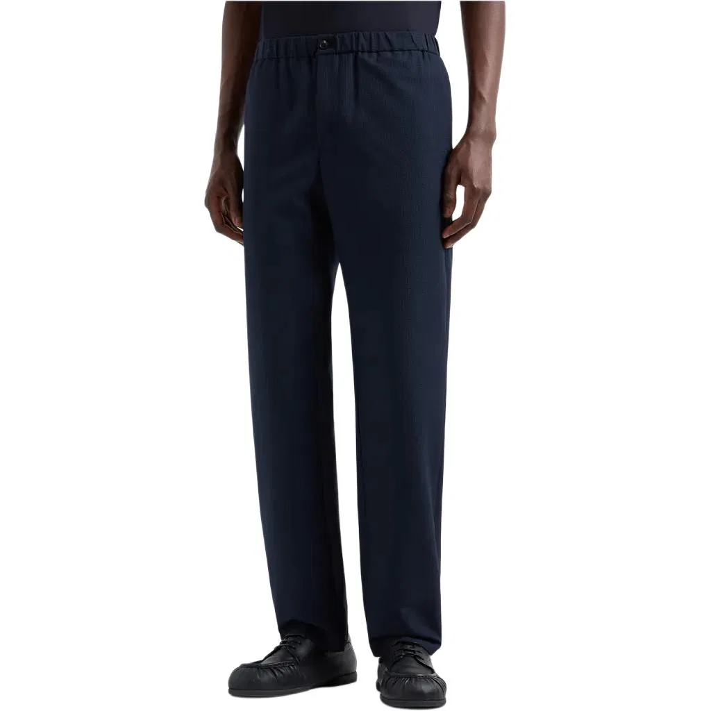 Брюки классические Marine Blue EMPORIO ARMANI — фото 4