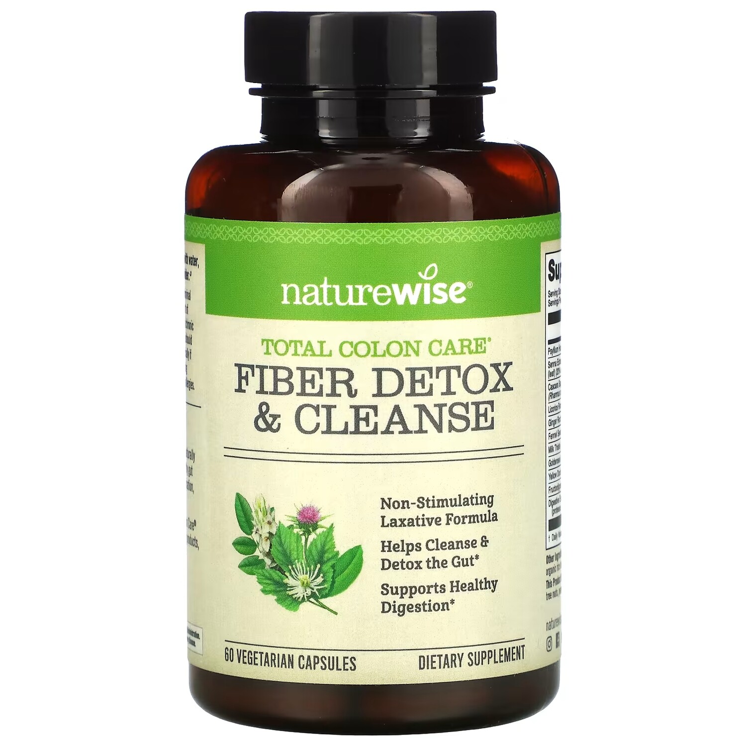 

NatureWise Fiber Detox & Cleanse, 60 вегетарианских капсул