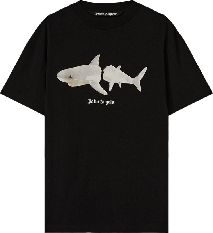 

Футболка Palm Angels Shark Classic Tee 'Black/White', черный