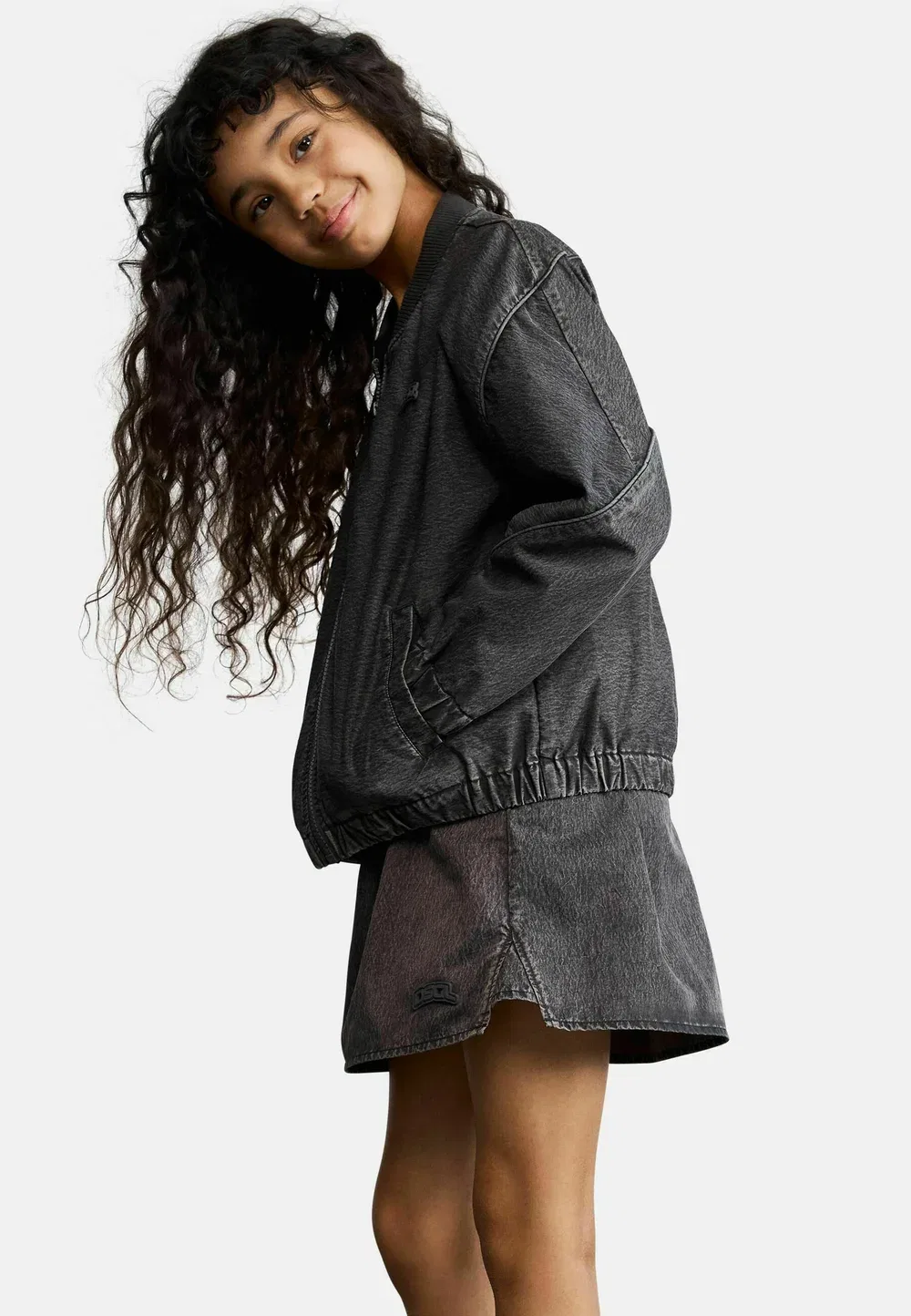 Короткая юбка на резинке - юбка А-силуэта Desigual, Gray — фото 2