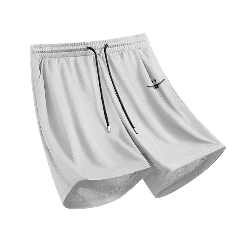Детские шорты с принтом Quick-Dry Mesh MINISO, Light Gray (Simple Smile Drawing Pants Logo)