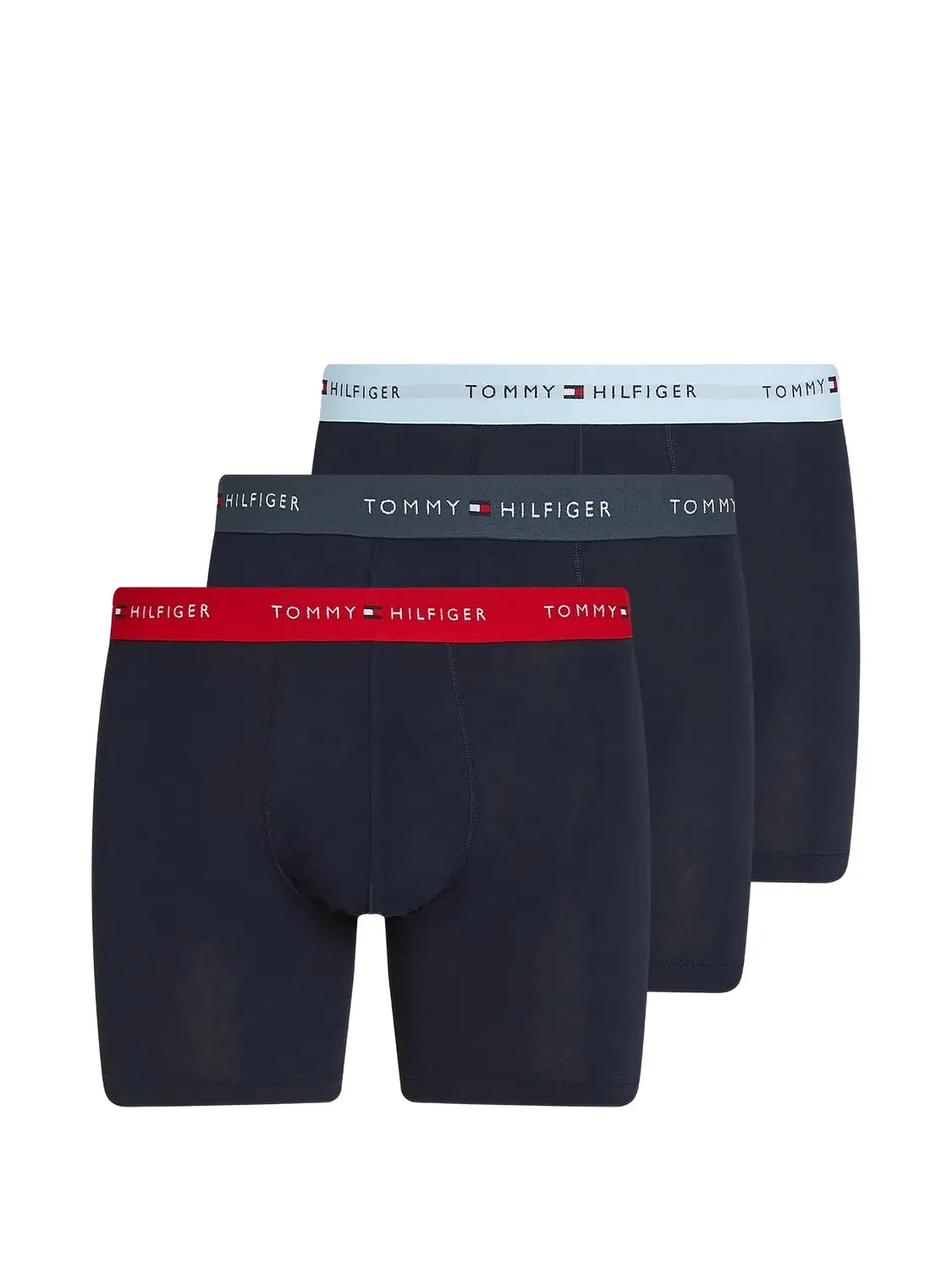 Трусы-боксеры с логотипом, синие Tommy Hilfiger, синий