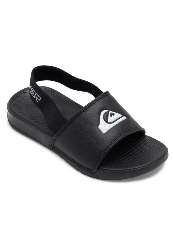 Тапочки с ремешком Synthetics Quiksilver Black/White, белый/черный — фото 2