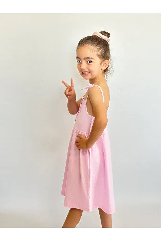 Детское платье для девочек хлопковое Babymjuk, Pink — фото 2